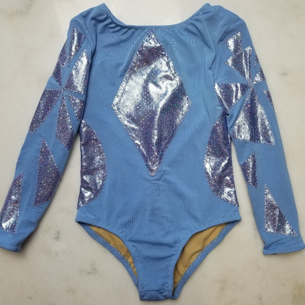 Custom geometric leotard